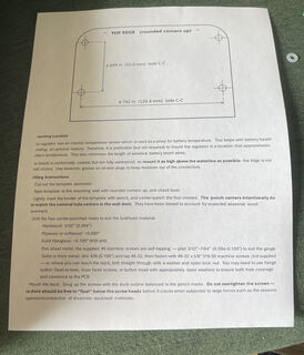 Paper bulkhead drilling template