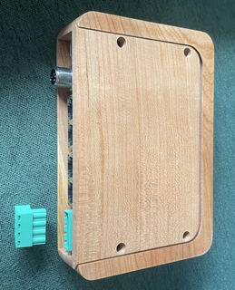 Regulator enclosure showing the connector edge