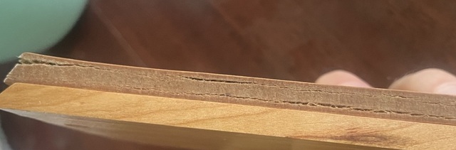 Cut-edge comparison of the two Wall Docks after soak